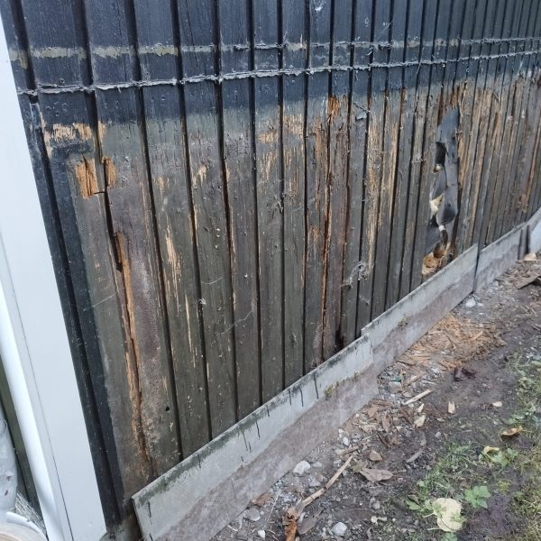 Reparation af gavl på Amager