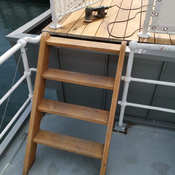 Tilbygning til Thomas Blachmans båd