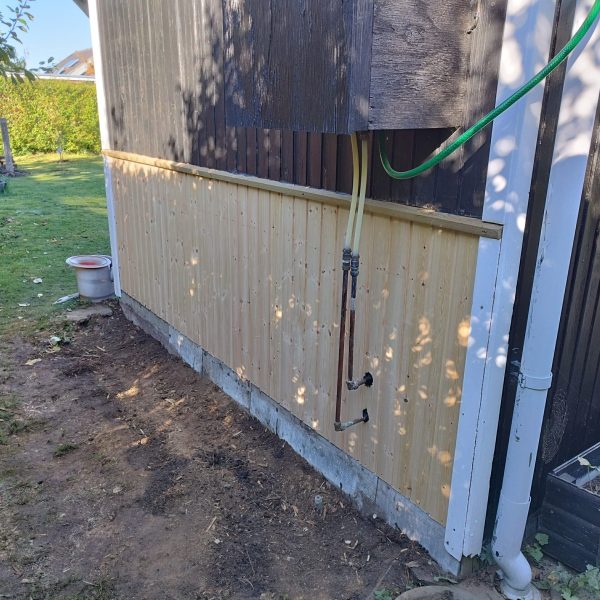 Udskiftning af beklædning i kolonihavehus